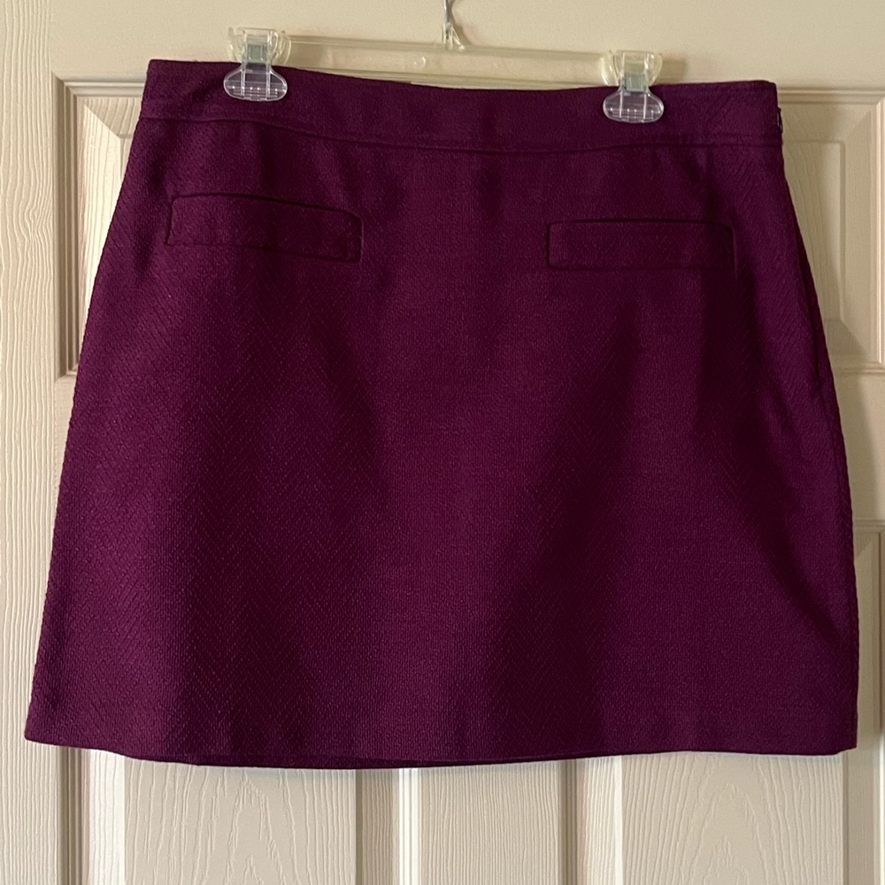 New Loft Tweed Shift Skirt